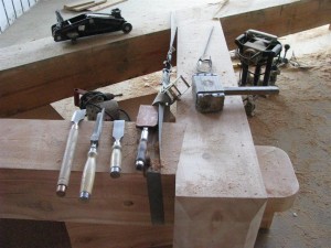 Tools of the timber framer | Handcrafted Wood LLC