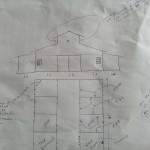 Client sketch of timber frame horse barn | handcrafted Wood LLC