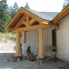 The front entry | Handcrafted Timber Accents | Handcrafted Wood LLC
