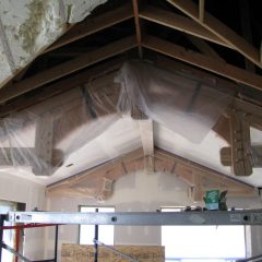 Trusses masked off | Handcrafted Timber Accents | Handcrafted Wood LLC