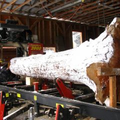 Milling flared cedar accent posts | Handcrafted Timber Accents | Handcrafted Wood LLC