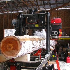 The base of this cedar is too large to fit through the mill! | Handcrafted Timber Accents | Handcrafted Wood LLC