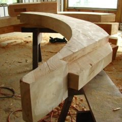 The curved arched crafted from the laminated timbers | Handcrafted Timber Accents | Handcrafted Wood LLC
