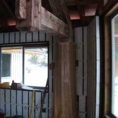 Another view of the flared cedar posts | Handcrafted Timber Accents | Handcrafted Wood LLC