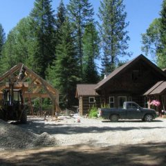 Here you can see where the garage is located next to the house | Handcrafted Wood LLC