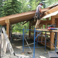 Nice sized carport on the left (west) side of the garage | Handcrafted Wood LLC