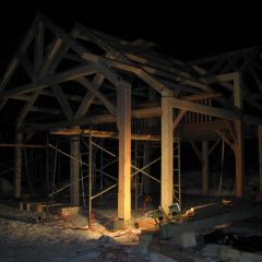 The completed frame | Timber Frame Home | Handcrafted Wood LLC