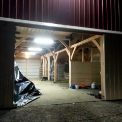 Interior finish work | Timber Frame Barn | Handcrafted Wood LLC