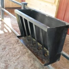 Custom Feeder | Custom Timber Frame Miniature Horse Barn | Handcrafted Wood LLC