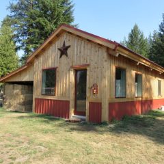 Barn with interior art studio space | Custom Timber Frame Miniature Horse Barn | Handcrafted Wood LLC