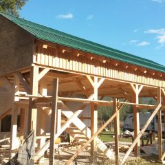 Structure Under Construction  | Timber Frame RV Cover | Handcrafted Wood LLC
