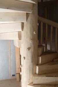 Log Spiral Stairs | Handcrafted Wood LLC