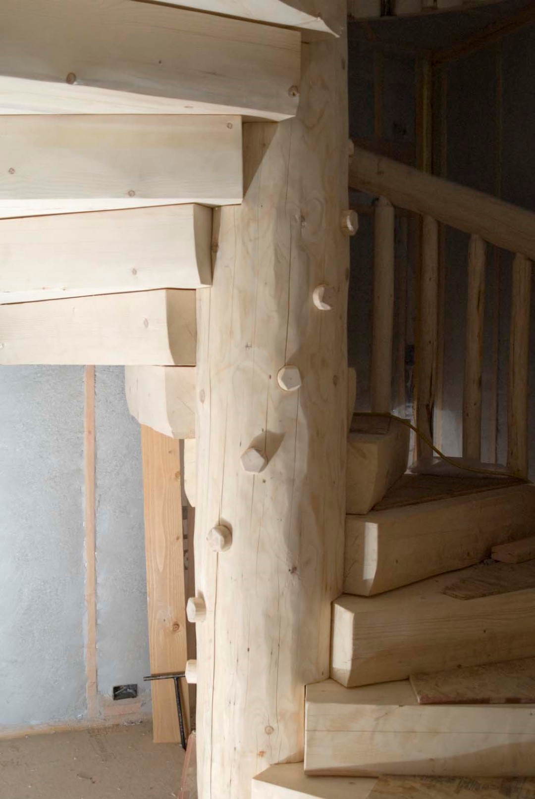 Log Spiral Stairs | Handcrafted Wood LLC