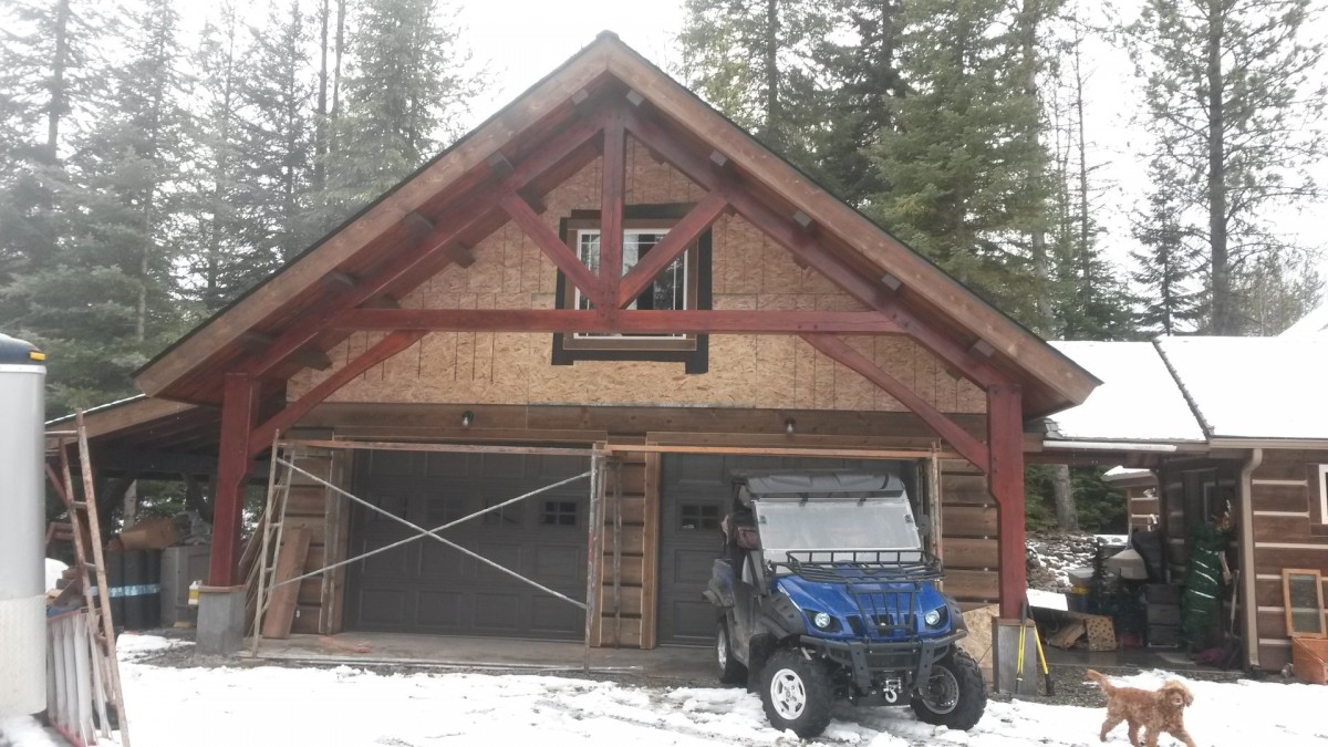 Timber Frame Garage | Handcrafted Wood LLC