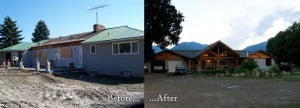 Timber frame remodel and addition | Handcrafted Wood LLC