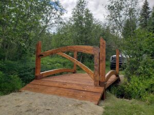 Custom Steel and Timber ATV Bridge | Handcrafted Wood LLC