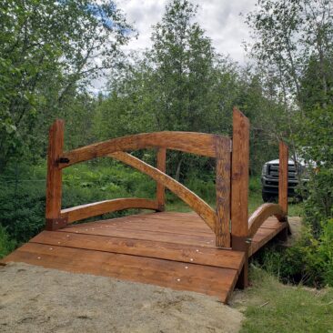Custom Steel and Timber ATV Bridge | Handcrafted Wood LLC